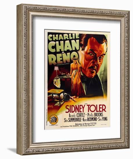 Charlie Chan in Reno-null-Framed Art Print