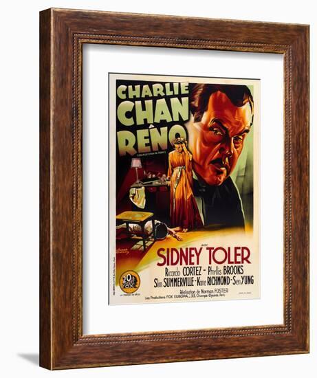 Charlie Chan in Reno-null-Framed Art Print