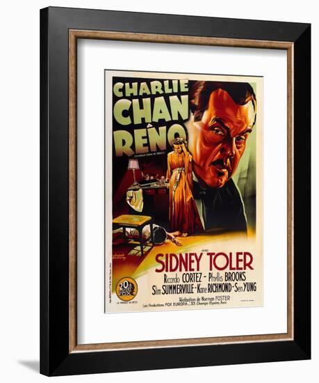 Charlie Chan in Reno-null-Framed Art Print