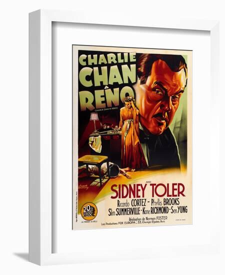 Charlie Chan in Reno-null-Framed Art Print