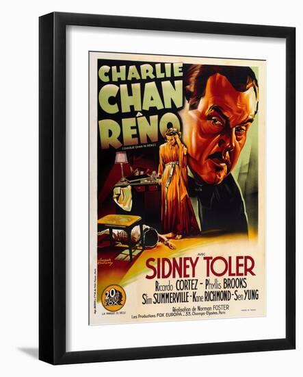 Charlie Chan in Reno-null-Framed Art Print