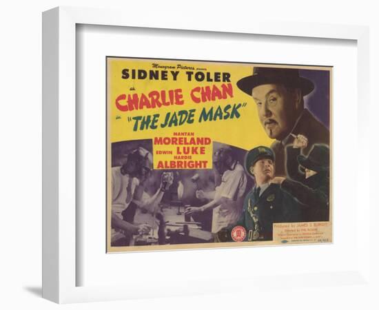 Charlie Chan in The Jade Mask, 1945-null-Framed Art Print