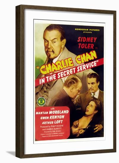 Charlie Chan in the Secret Service-null-Framed Art Print