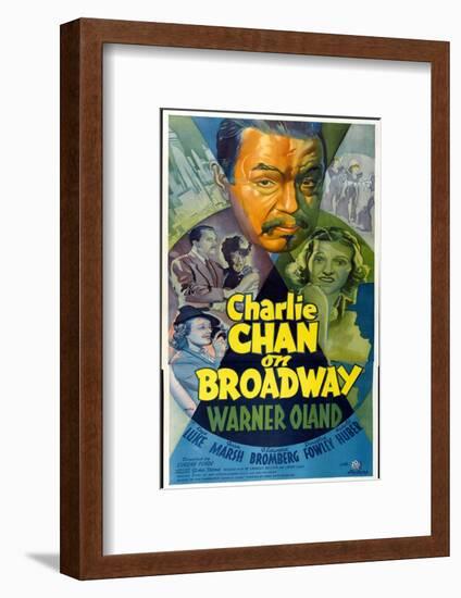 Charlie Chan on Broadway, Top Center: Warner Oland, 1937-null-Framed Photo