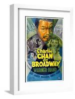 Charlie Chan on Broadway, Top Center: Warner Oland, 1937-null-Framed Photo