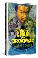 Charlie Chan on Broadway, Top Center: Warner Oland, 1937-null-Stretched Canvas