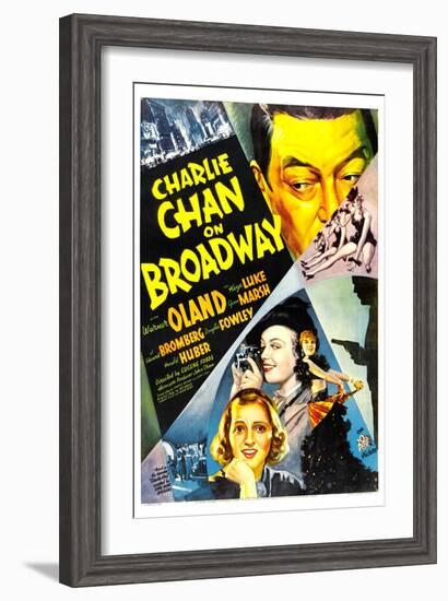 Charlie Chan on Broadway, Warner Oland, 1937-null-Framed Art Print