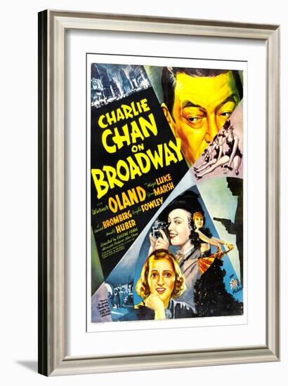 Charlie Chan on Broadway, Warner Oland, 1937-null-Framed Art Print