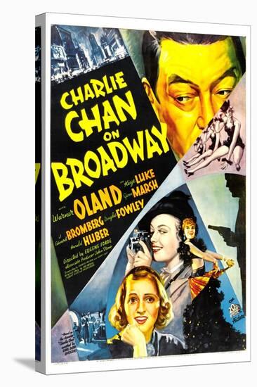 Charlie Chan on Broadway, Warner Oland, 1937-null-Stretched Canvas