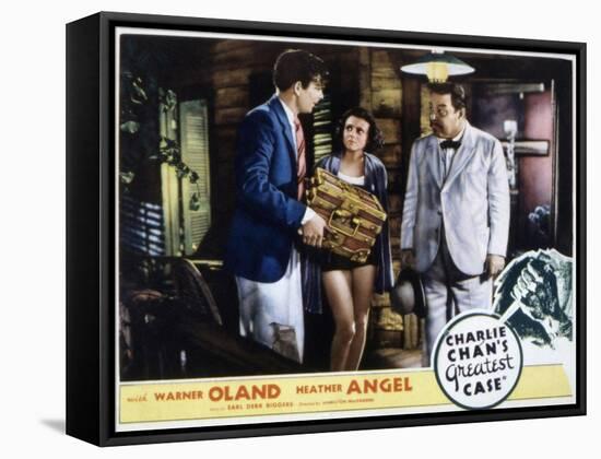 Charlie Chan's Greatest Case, Walter Byron, Heather Angel, Warner Oland, 1933-null-Framed Stretched Canvas