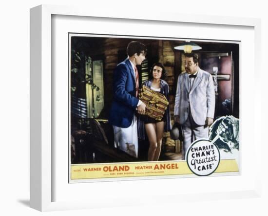 Charlie Chan's Greatest Case, Walter Byron, Heather Angel, Warner Oland, 1933-null-Framed Photo