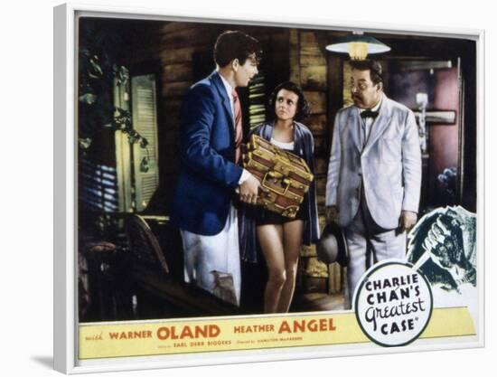 Charlie Chan's Greatest Case, Walter Byron, Heather Angel, Warner Oland, 1933-null-Framed Photo