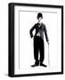 Charlie Chaplin as the 'Little Tramp' character, ca. 1925-null-Framed Photo