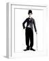 Charlie Chaplin as the 'Little Tramp' character, ca. 1925-null-Framed Photo