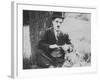 Charlie Chaplin as The Tramp-null-Framed Premium Photographic Print