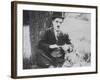 Charlie Chaplin as The Tramp-null-Framed Premium Photographic Print