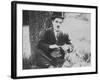 Charlie Chaplin as The Tramp-null-Framed Premium Photographic Print