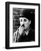 Charlie Chaplin. "City Lights" 1931, Directed by Charles Chaplin-null-Framed Photographic Print