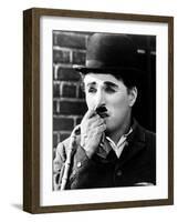 Charlie Chaplin. "City Lights" 1931, Directed by Charles Chaplin-null-Framed Photographic Print