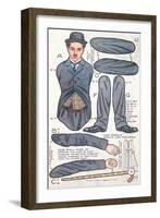 Charlie Chaplin Doll-null-Framed Art Print
