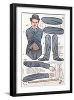 Charlie Chaplin Doll-null-Framed Art Print