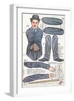 Charlie Chaplin Doll-null-Framed Art Print