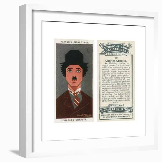 Charlie Chaplin - English Comic Actor-Alick P^f^ Ritchie-Framed Giclee Print