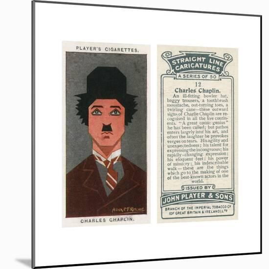 Charlie Chaplin - English Comic Actor-Alick P^f^ Ritchie-Mounted Giclee Print