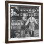 Charlie Chaplin in Film "Dough and Dynamite"-null-Framed Premium Photographic Print