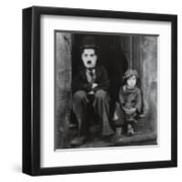 Charlie Chaplin in The Kid-null-Framed Art Print