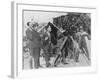 Charlie Chaplin Laughing During Shooting of Film-null-Framed Premium Photographic Print