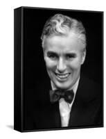 Charlie Chaplin, Looking Dapper, 1936-null-Framed Stretched Canvas