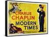 CHARLIE CHAPLIN. "MODERN TIMES" [1936], directed by CHARLIE CHAPLIN.-null-Framed Stretched Canvas