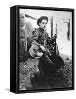 Charlie Chaplin, Shoulder Arms, 1918-null-Framed Stretched Canvas