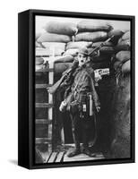 Charlie Chaplin, Shoulder Arms, 1918-null-Framed Stretched Canvas