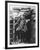 Charlie Chaplin, Shoulder Arms, 1918-null-Framed Photographic Print