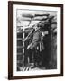 Charlie Chaplin, Shoulder Arms, 1918-null-Framed Photographic Print