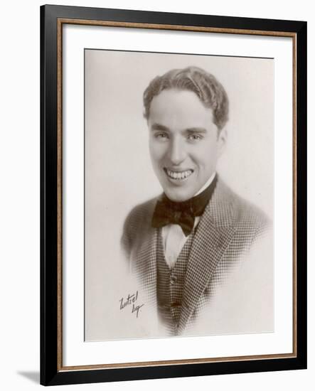 Charlie Chaplin (Sir Charles Spencer) English Comedian and Actor as Himself-null-Framed Photographic Print