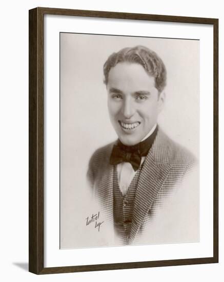 Charlie Chaplin (Sir Charles Spencer) English Comedian and Actor as Himself-null-Framed Photographic Print