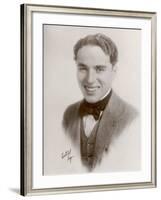 Charlie Chaplin (Sir Charles Spencer) English Comedian and Actor as Himself-null-Framed Photographic Print