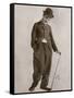 Charlie Chaplin (Sir Charles Spencer) English Comedian and Actor-null-Framed Stretched Canvas