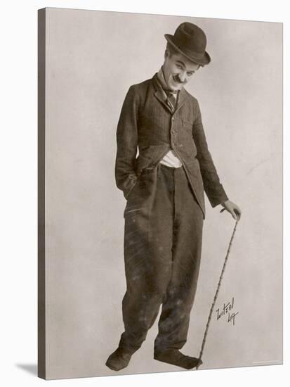 Charlie Chaplin (Sir Charles Spencer) English Comedian and Actor-null-Stretched Canvas