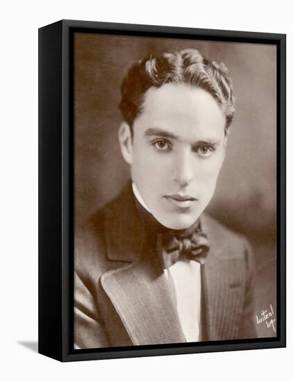 Charlie Chaplin (Sir Charles Spencer) English Comedian and Actor-null-Framed Stretched Canvas