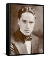 Charlie Chaplin (Sir Charles Spencer) English Comedian and Actor-null-Framed Stretched Canvas