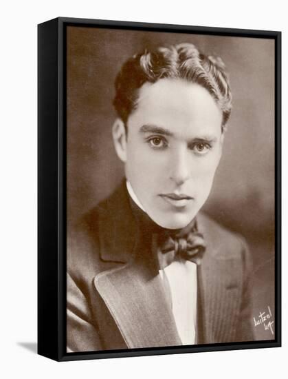 Charlie Chaplin (Sir Charles Spencer) English Comedian and Actor-null-Framed Stretched Canvas