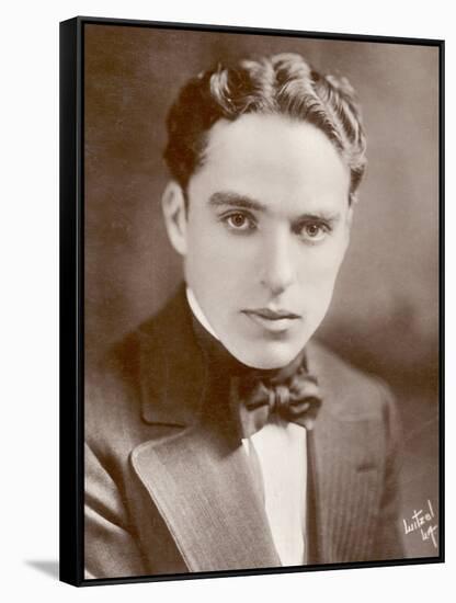 Charlie Chaplin (Sir Charles Spencer) English Comedian and Actor-null-Framed Stretched Canvas