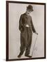 Charlie Chaplin (Sir Charles Spencer) English Comedian and Actor-null-Framed Photographic Print