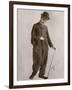 Charlie Chaplin (Sir Charles Spencer) English Comedian and Actor-null-Framed Photographic Print