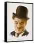 Charlie Chaplin (Sir Charles Spencer) English Comedian and Actor-null-Framed Stretched Canvas