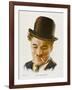 Charlie Chaplin (Sir Charles Spencer) English Comedian and Actor-null-Framed Art Print